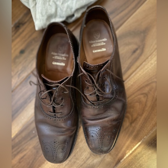 Allen Edmonds Dark Brown Leather Oxfords - Picture 2 of 7